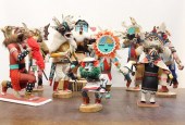 NINE HOPI KACHINA DOLLSNINE HO