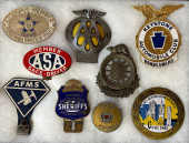 NINE ITEMS - CLUB BADGES, TOPP