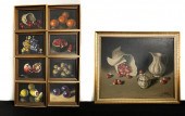 NINE J. ROS STILL LIFE PAINTIN