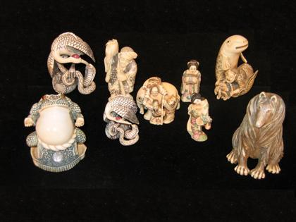 Nine Japanese elephant or mammoth