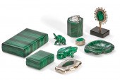 NINE MALACHITE AND MALACHITE M