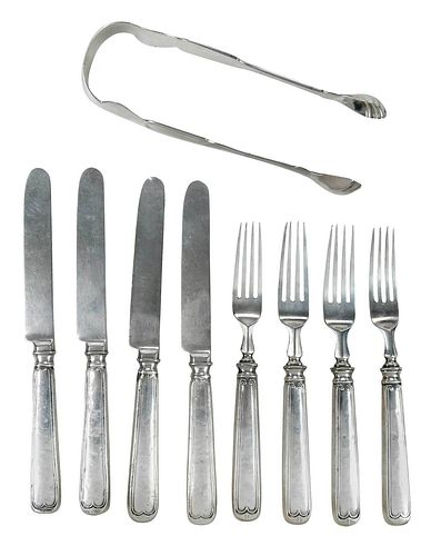 NINE MARQUAND COIN SILVER