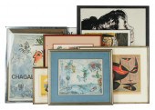 NINE MODERN ART POSTERS & LITH