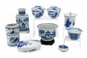 NINE MOSTLY CHINESE BLUE & WHI
