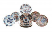 NINE MOSTLY CHINESE IMARI PALE