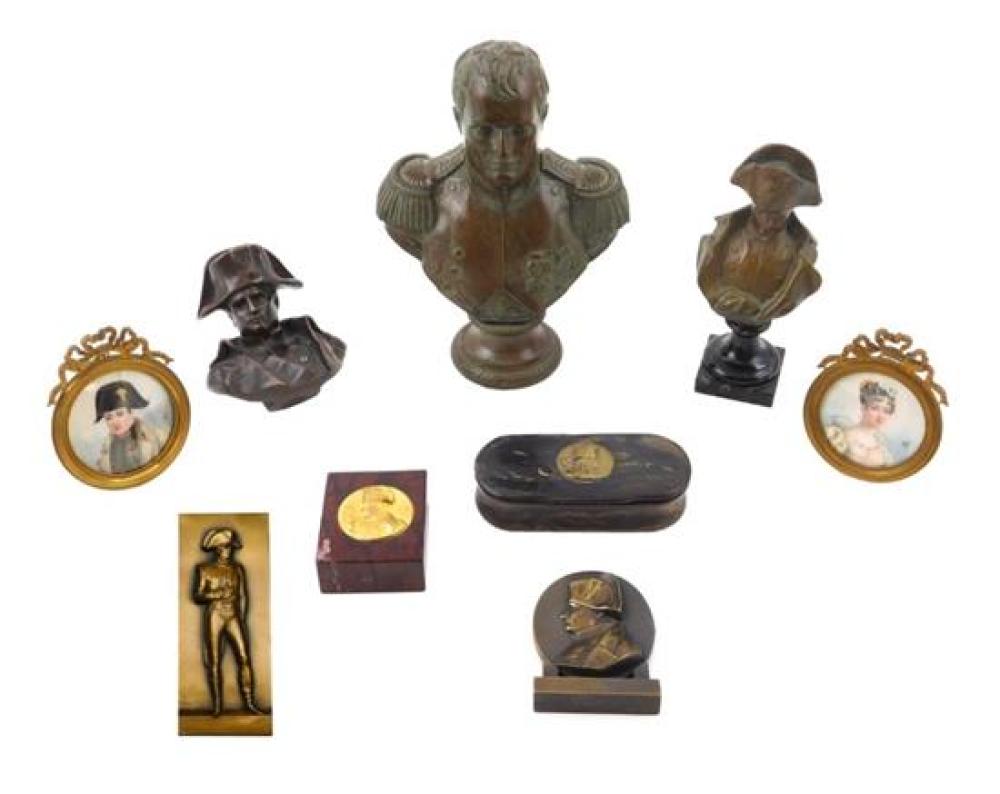 NINE "NAPOLEON" THEMED PIECES OF