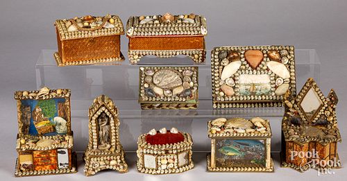 NINE NAUTICAL SEASHELL DRESSER