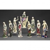 Nine Old Tupton Ware figures o