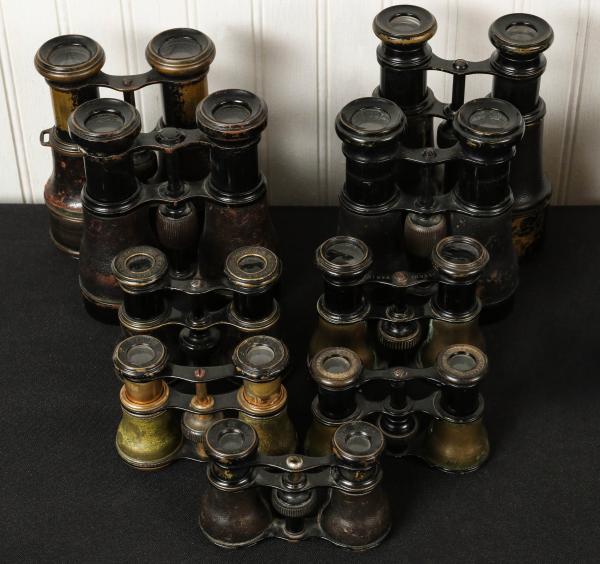 NINE PAIR OF ANTIQUE FIELD