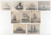 NINE PHOTOGRAPHS OF WHALESHIPS
