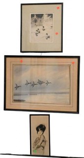 NINE PIECE ART LOTNine Piece A