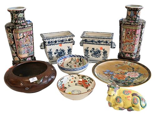 NINE PIECE ASIAN LOT, TO INCLUDE