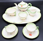 NINE PIECE BELLEEK NEPTUNE POR