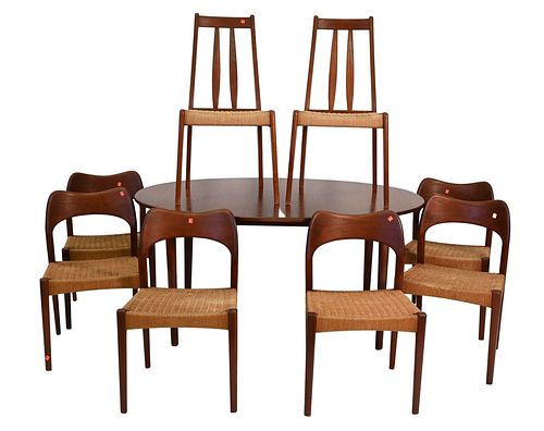 NINE PIECE DANISH MODERN KOFOD