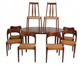 NINE PIECE DANISH MODERN KOFOD
