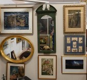 NINE PIECE FRAMED GROUPINGNine