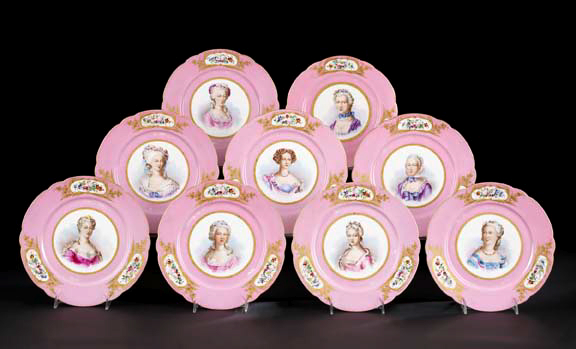Nine-Piece French Rose Pompadour