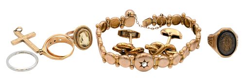 NINE PIECE GOLD LOTNine Piece
