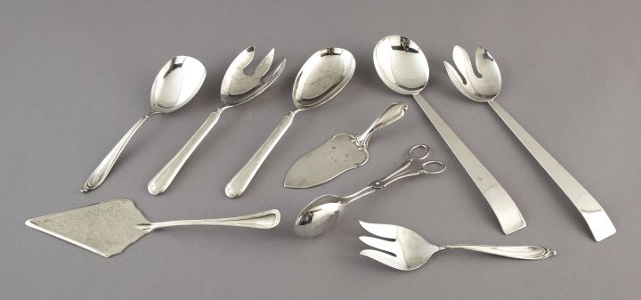 Nine-Piece Group of Silverplate