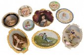 NINE PIECE HAND PAINTED PORCEL