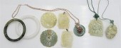 NINE PIECE JADE LOTNine Piece