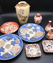 NINE PIECE JAPANESE PORCELAIN