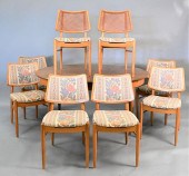 NINE PIECE MID CENTURY MODERN
