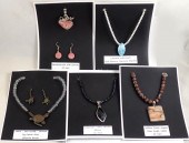 NINE PIECE NECKLACE, EARRING A