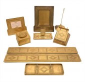 NINE PIECE TIFFANY STUDIOS GRA