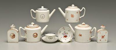 Nine pieces Chinese export