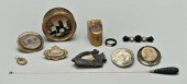 Nine pieces mourning jewelry: