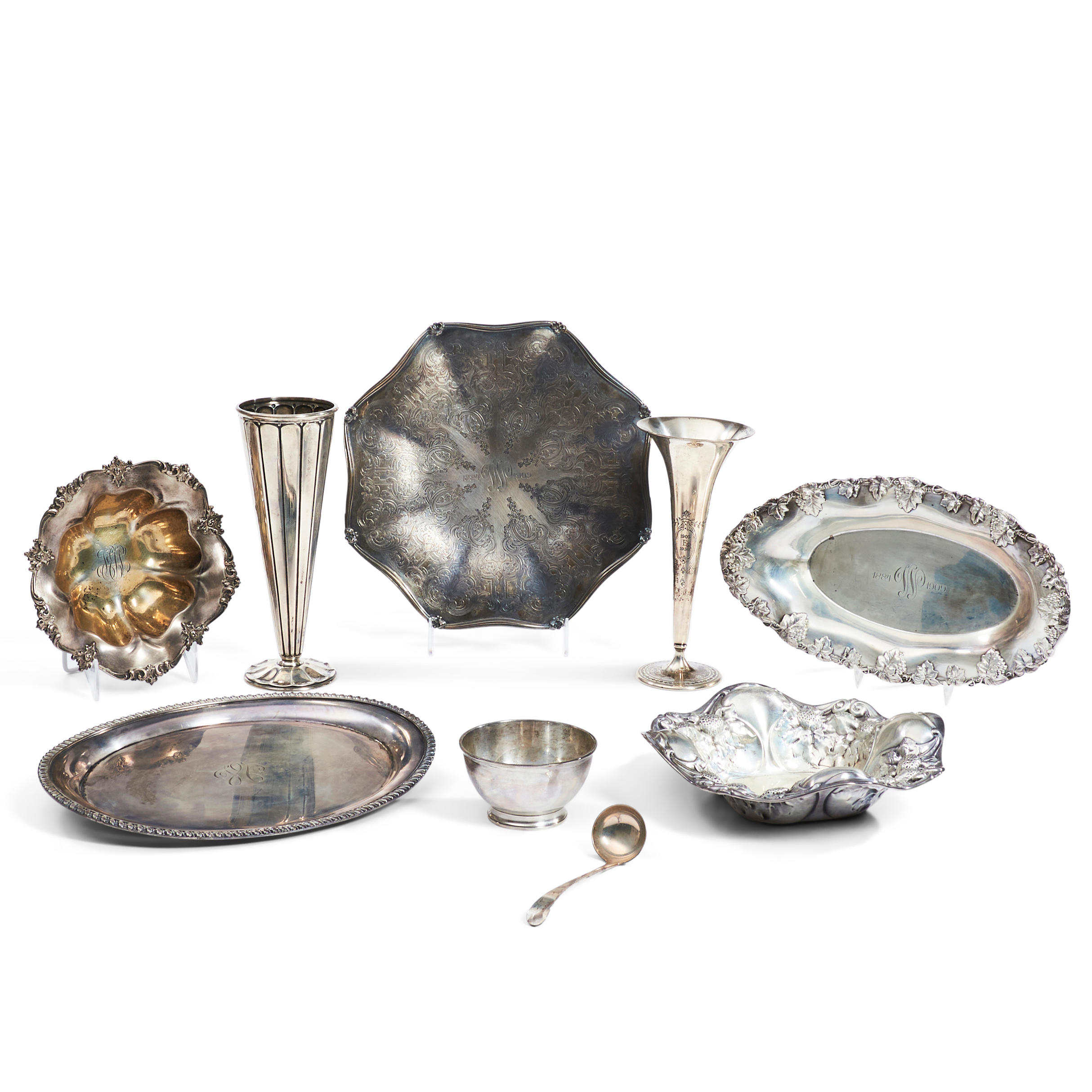 NINE PIECES OF AMERICAN STERLING