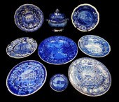 NINE PIECES OF BLUE AND WHITE