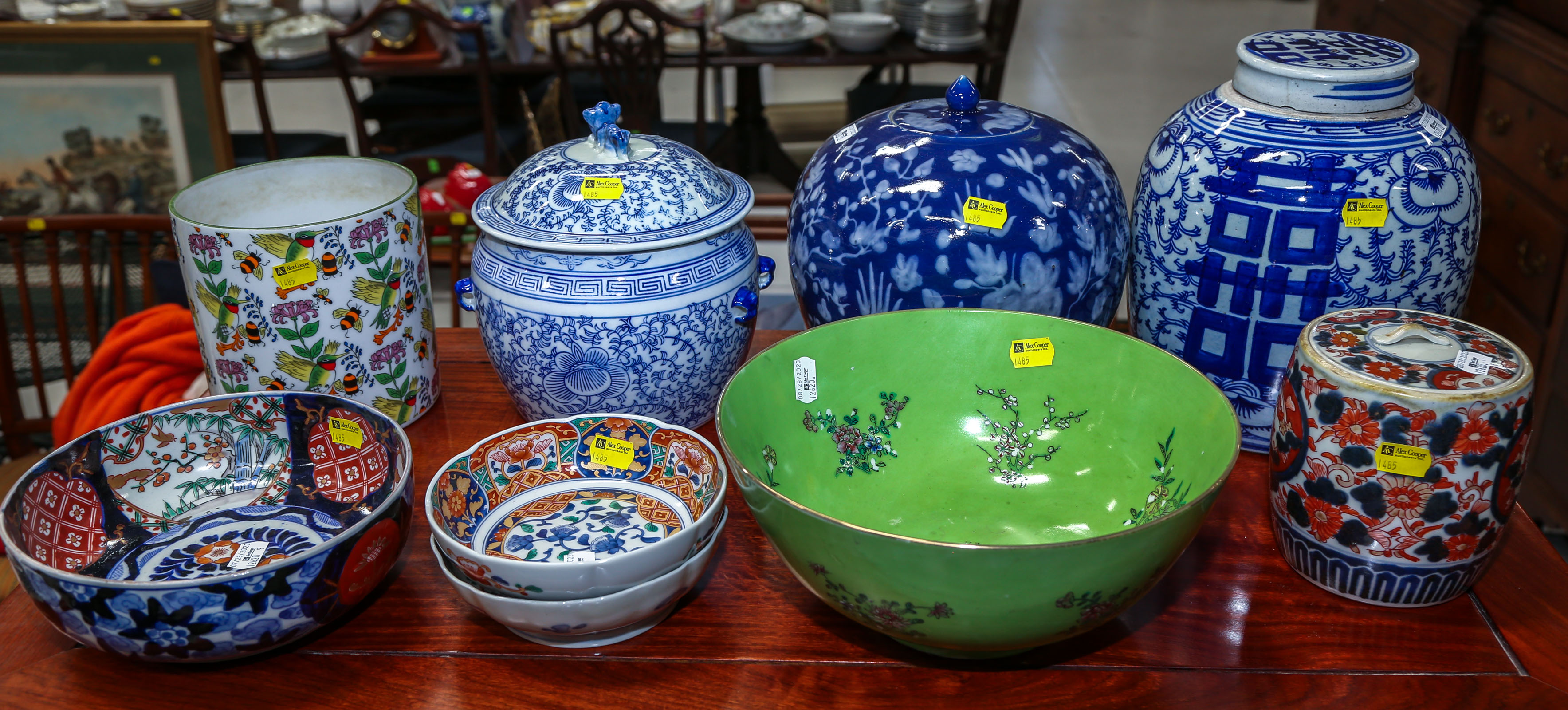 NINE PIECES OF JAPANESE & CHINESE