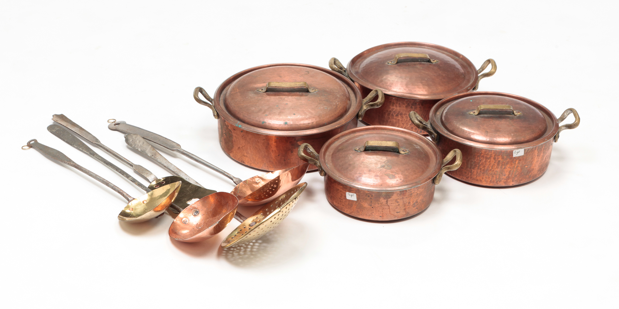 NINE PIECES OF KITCHENWARE.