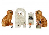 NINE PIECES OF STAFFORDSHIREco