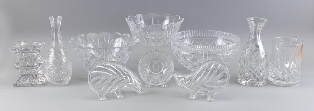 NINE PIECES OF WATERFORD CRYSTAL