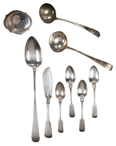 NINE PIECES SCOTTISH SILVER