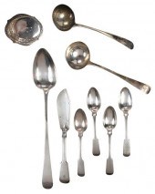 NINE PIECES SCOTTISH SILVER FL