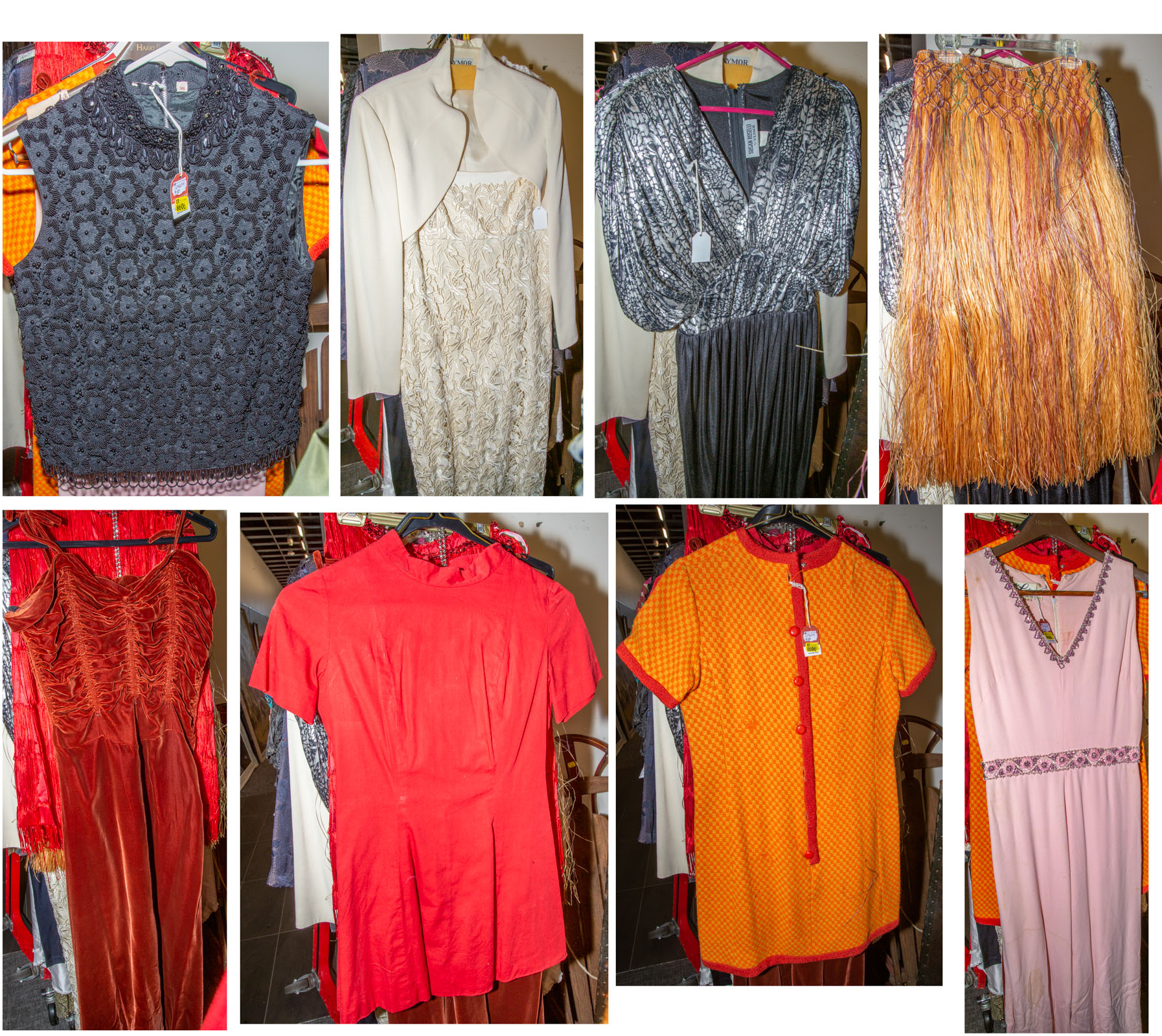 NINE PIECES VINTAGE CLOTHING