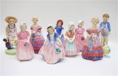 NINE PORCELAIN ROYAL DOULTON F