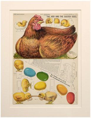 Nine printed toy advertisements: