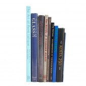 NINE REFERENCE BOOKS ON GLASS