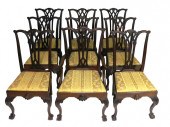 NINE REPRODUCTION CHIPPENDALE
