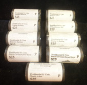 NINE ROLLS, PHILADELPHIA MINT