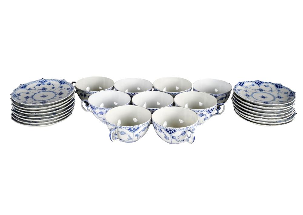 NINE ROYAL COPENHAGEN PORCELAIN