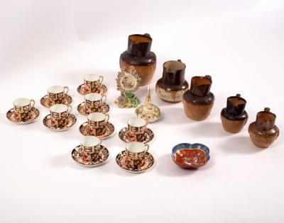 Nine Royal Crown Derby coffee