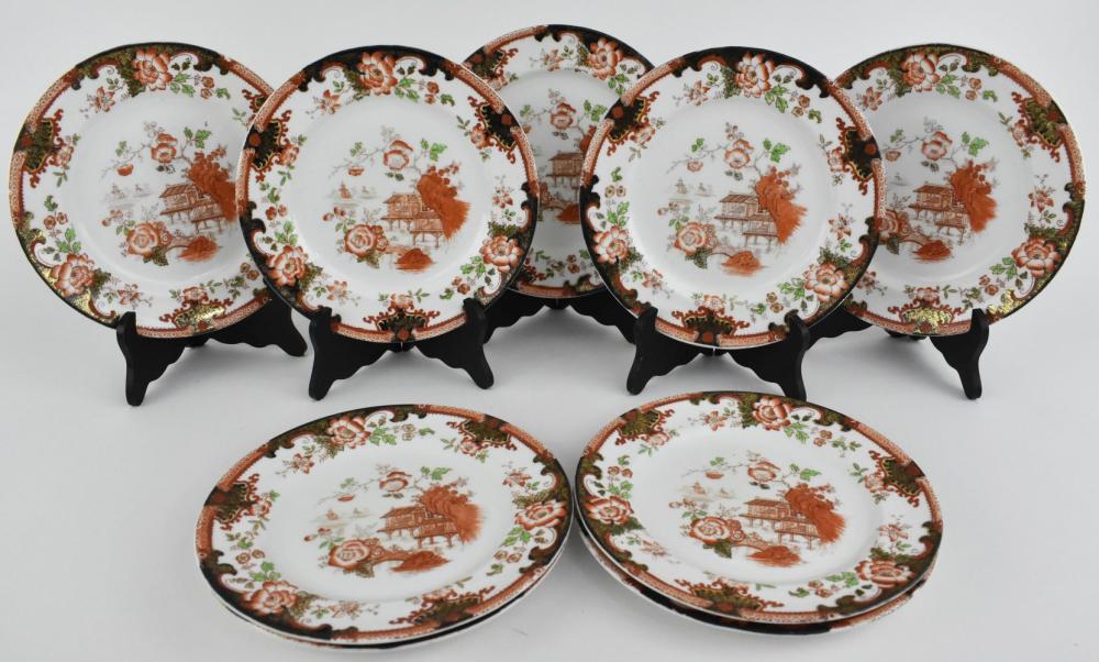 NINE ROYAL DOULTON CHINOISERIE