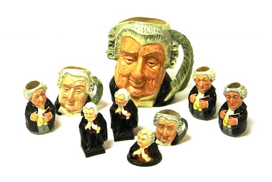 Nine Royal Doulton figures