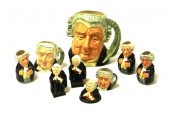 Nine Royal Doulton figures inc